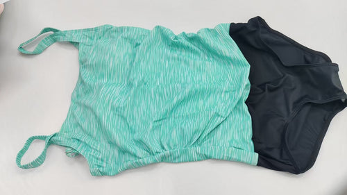 Femme svømme tankini sæt med justerbare stropper og højskåret bukser Stilla