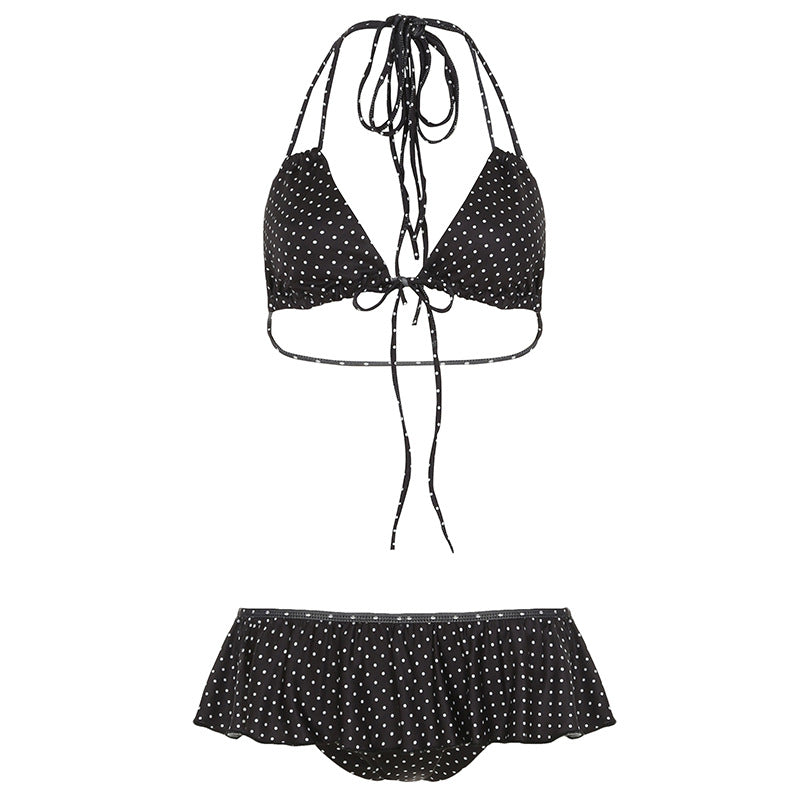 Damen Bikiniset mit verspieltem Rüschendesign und Bindebändern Skovae