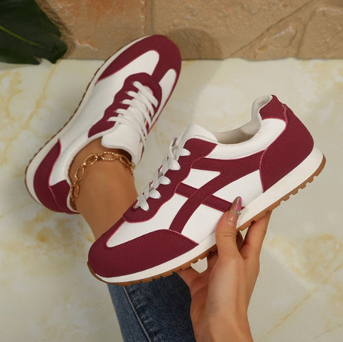 Damer Sportlige Sneakers med åndbar mesh-overflade og støddæmpende sål Stilla