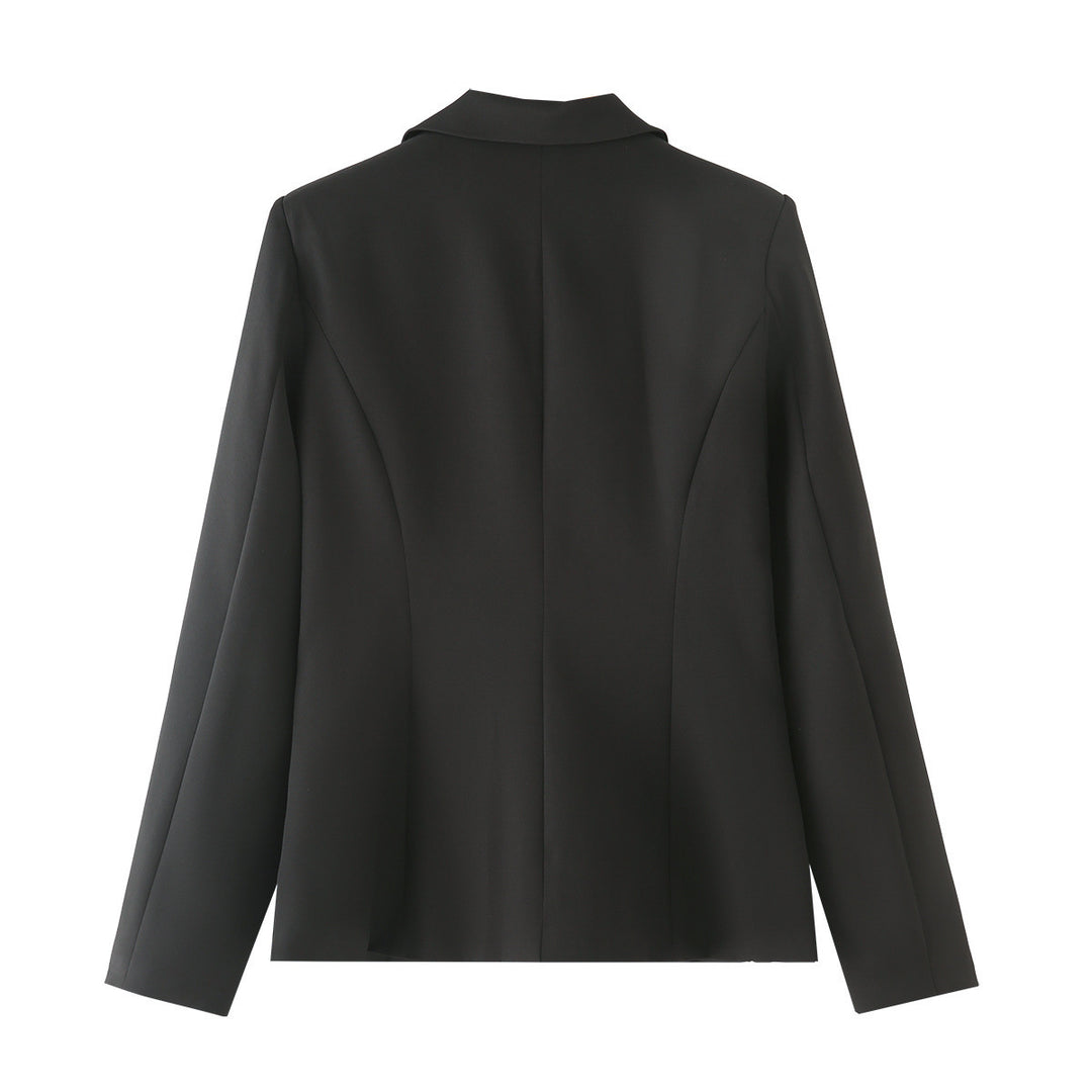 Femme figursyet blazer med lommeudsmykninger Stilla
