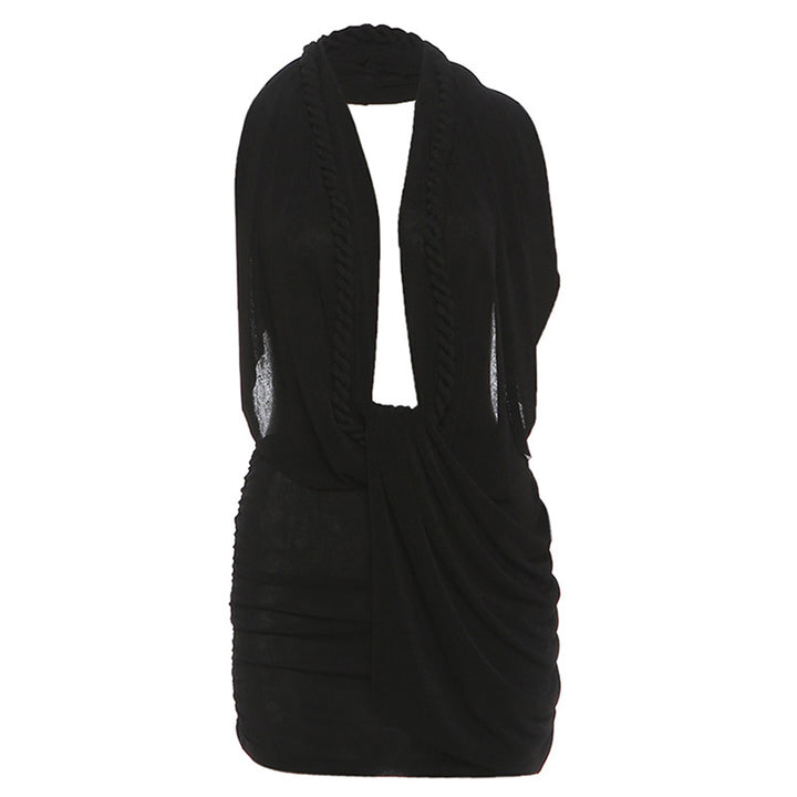 Damen Wickeltop mit raffiniertem Design und tiefem V-Ausschnitt Skovae