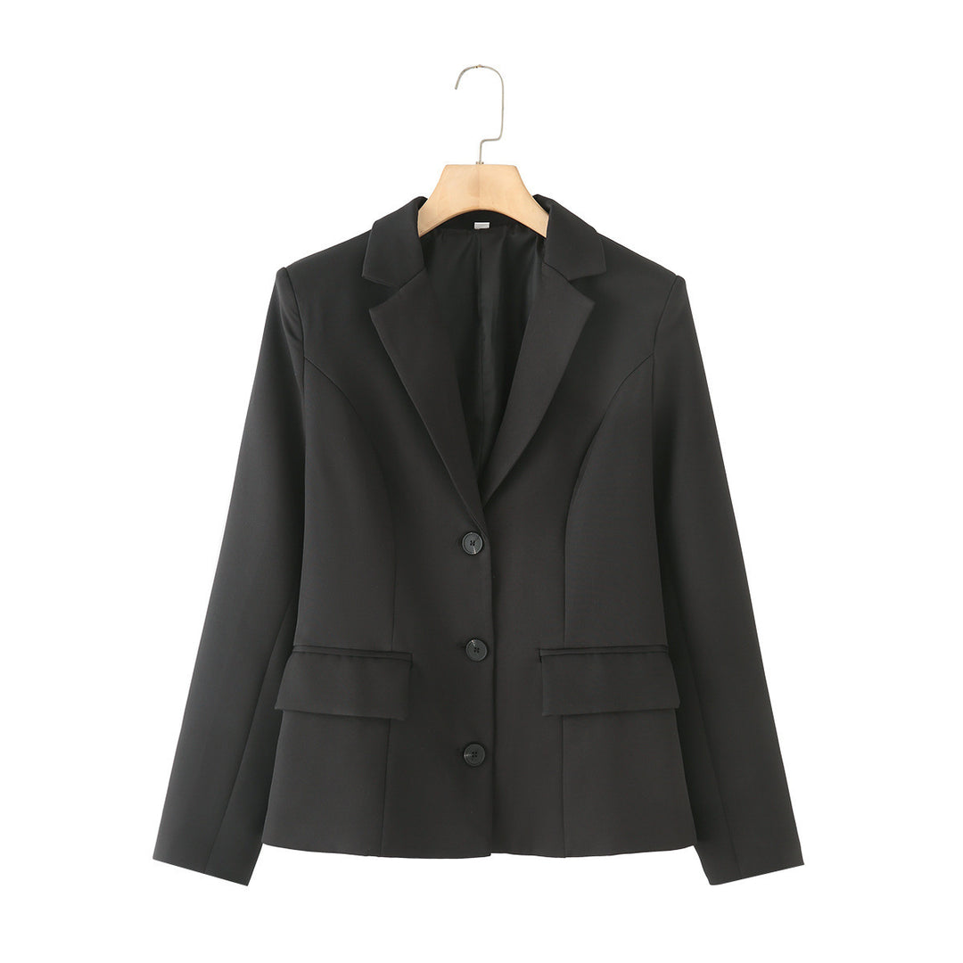 Femme figursyet blazer med lommeudsmykninger Stilla