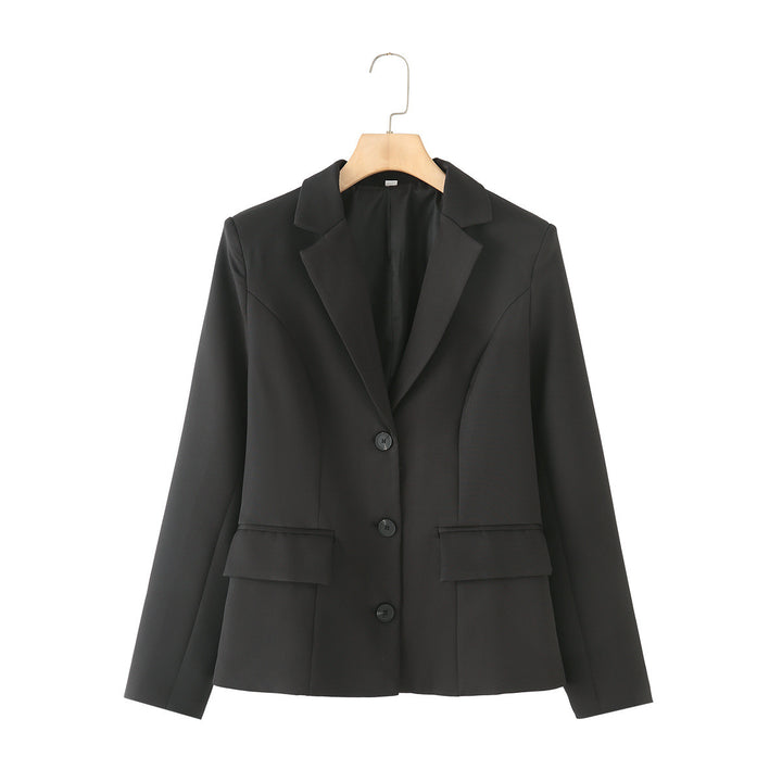 Femme figursyet blazer med lommeudsmykninger Stilla