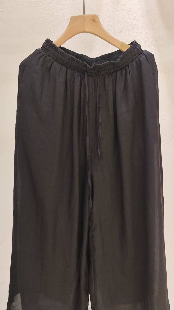 Femme Letvægts Høj Talje Afslappet Fit Culottes Stilla