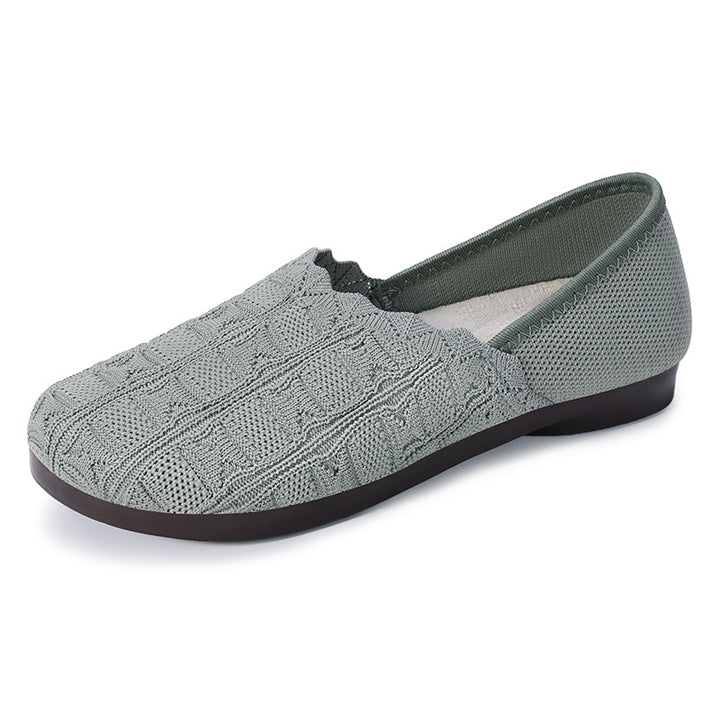 Dame Elegant Slip-On Ballerinaer med åndbar strikoverflade Stilla