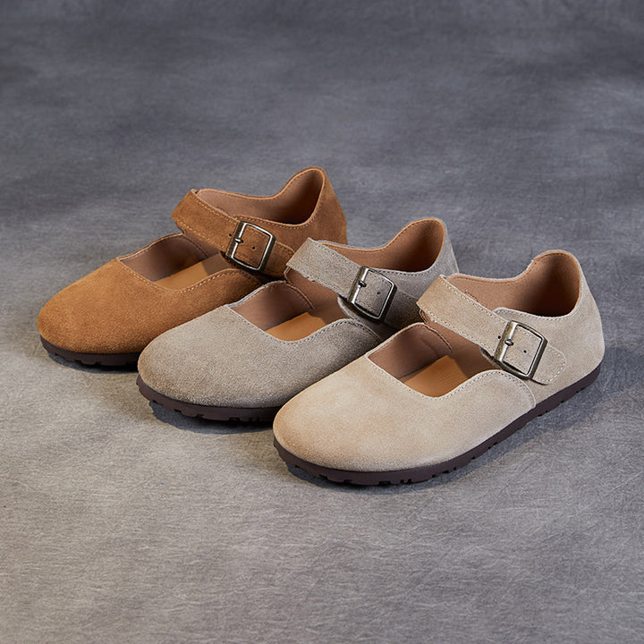 Kvinder Buckled Mary Jane Flats Stilla