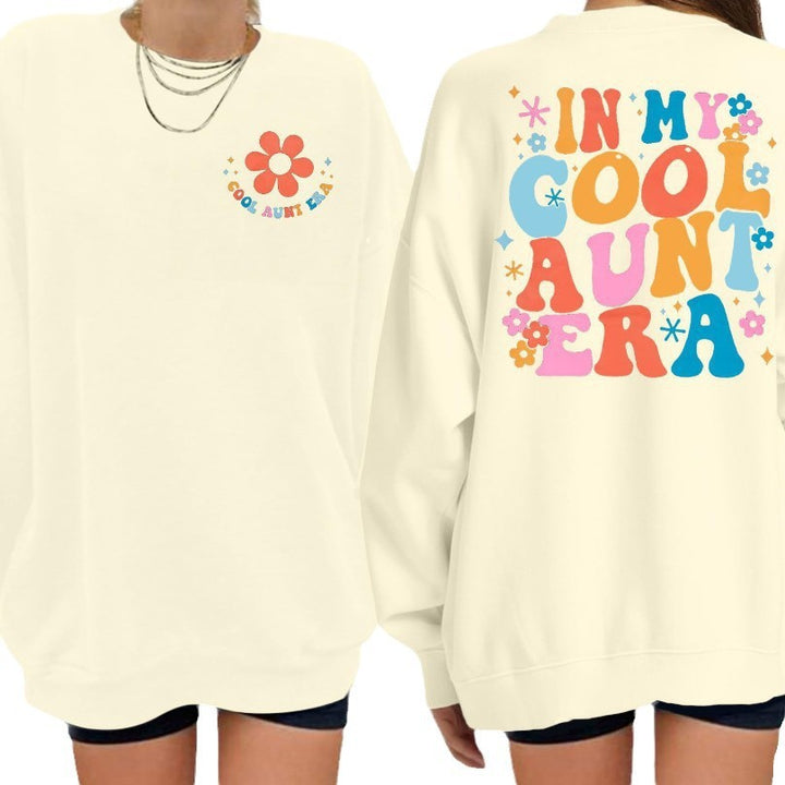 Kvinders sweatshirt med moderne blomsterprint og afslappet snit Stilla