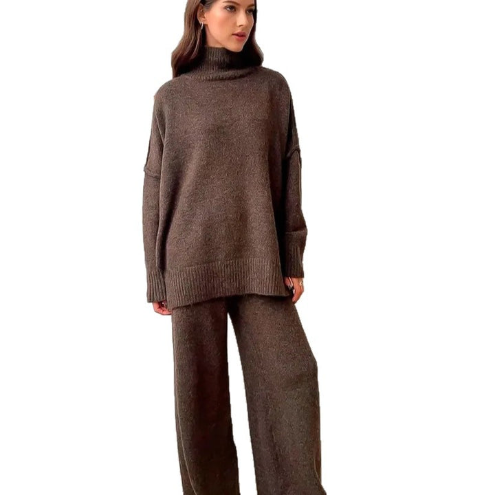 Kvinders cozy loungewear sæt lavet af blød strik Stilla