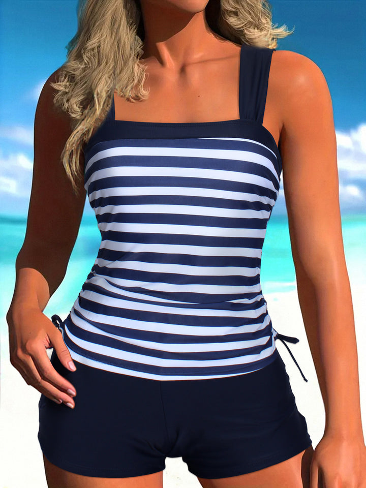 Dame Tankini med moderne stribedesign og behagelig pasform Stilla