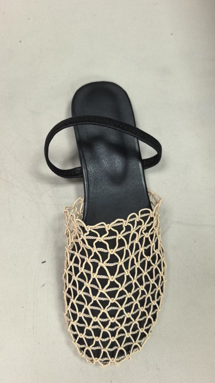 Dame sandaler med moderne netdesign Stilla