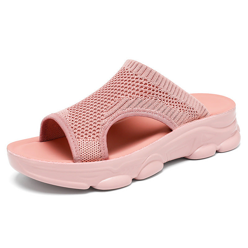 Femme Open-Toe Strikkesandaler med polstret sål Stilla