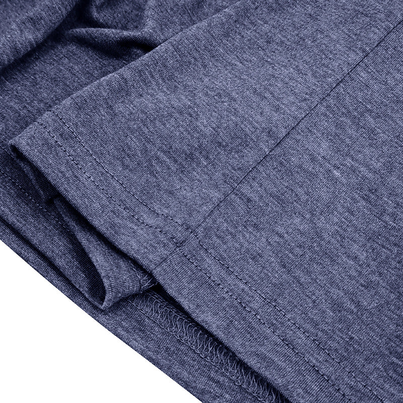 Herrer Henley T-shirt med knapper og afslappet snit Stilla