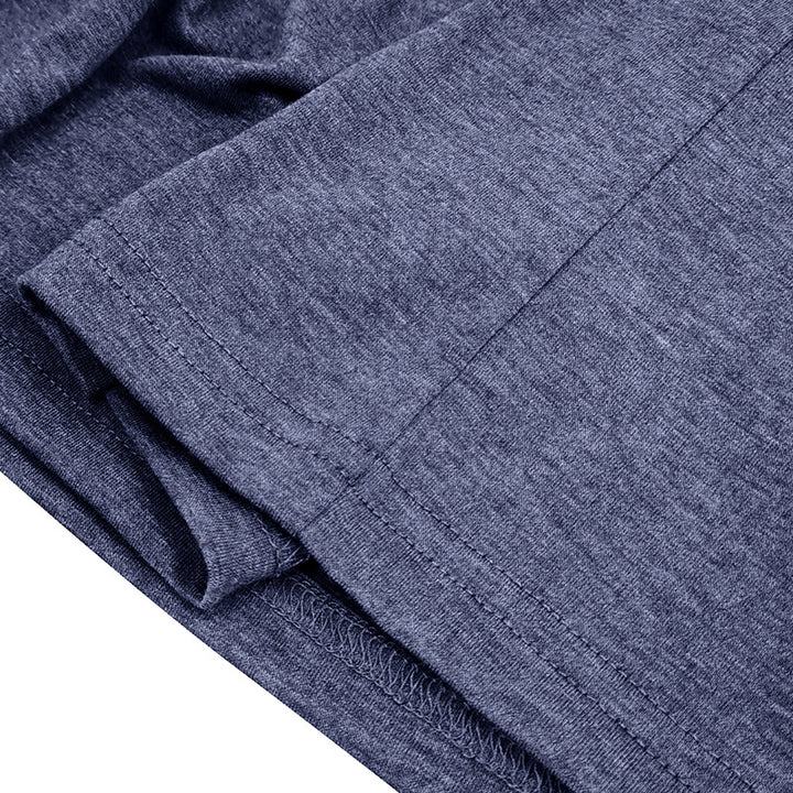 Herrer Henley T-shirt med knapper og afslappet snit Stilla