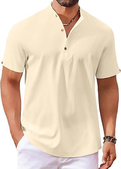 Herrer Kortærmet Knappen skjorte Polo-Shirt Stilla