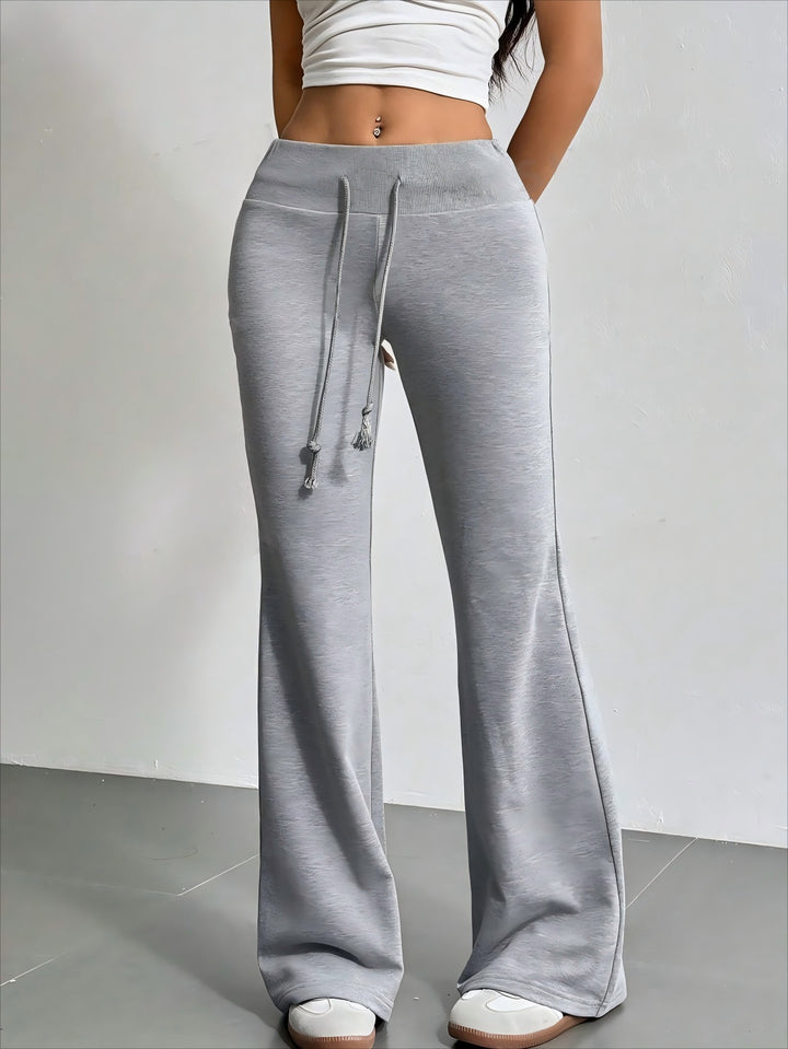 Dame brede Sweatpants med elastisk talje og snor Stilla
