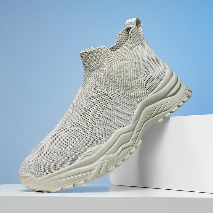 Herre Åndbare Slip-On Løb Sneakers med Strik Overmateriale Stilla