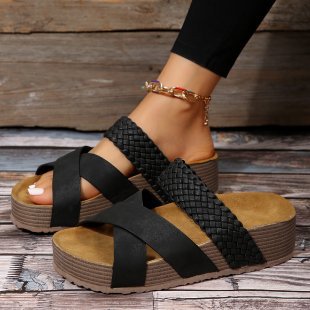Dame Wedge-sandaler med fleksible remme og ergonomisk fodseng Stilla
