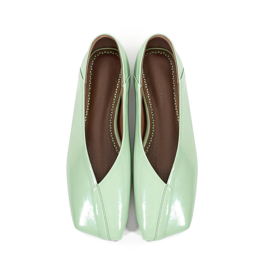 Femme Quadrat-Tå Slip-On Ballerinas  Stilla