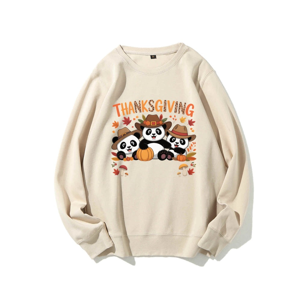 Kvinders sweatshirt med sjovt dyre design og efterårsmotív Stilla