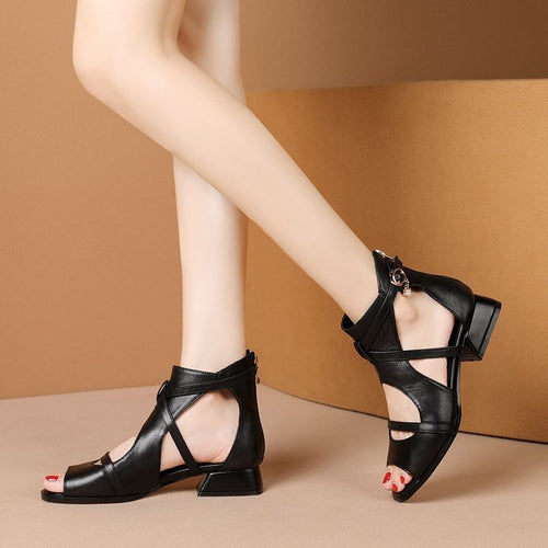 Dame Offene High-Heel Sandaler med raffineret Rem-Design og komfortabel Blokhæl Stilla