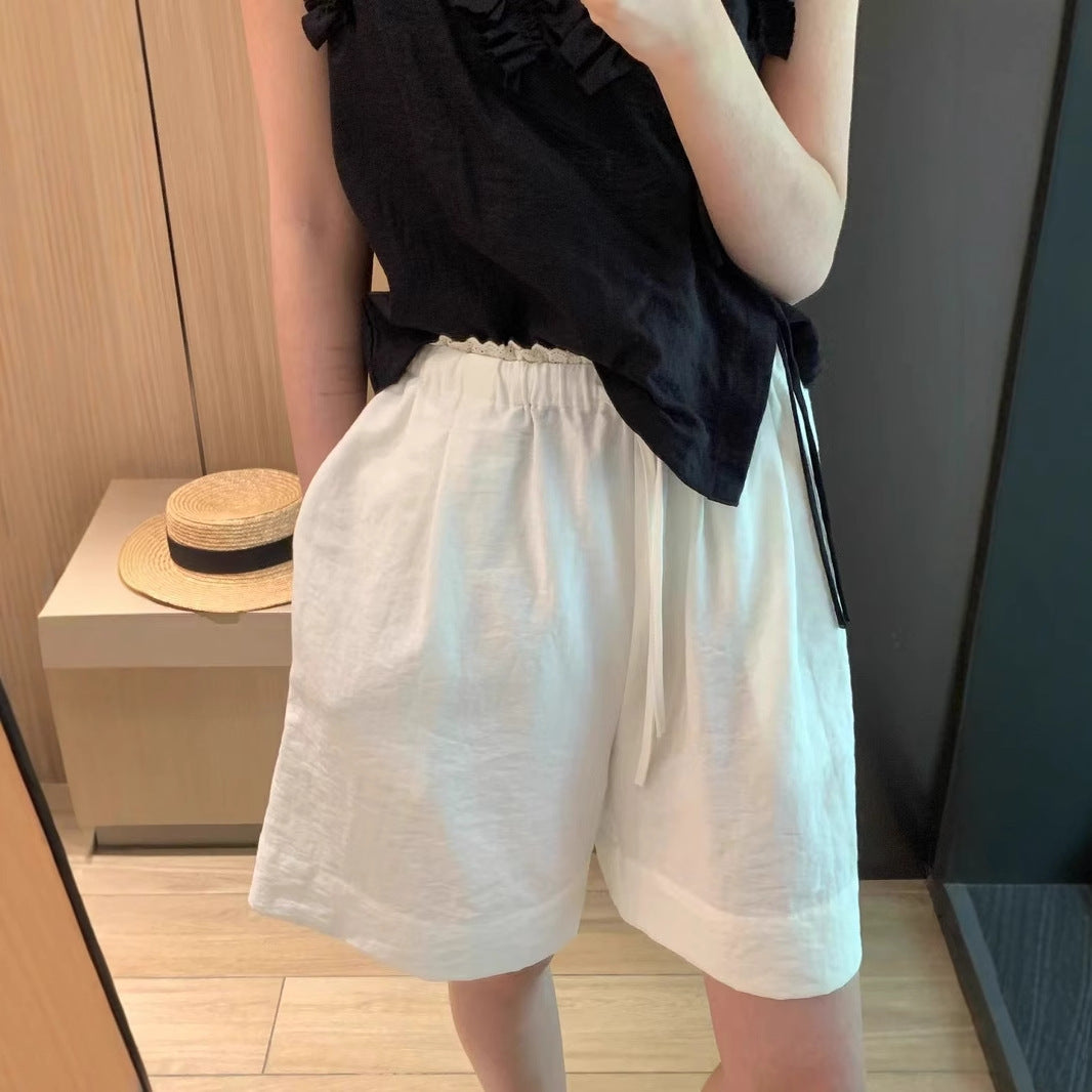 Femme Casual Relaxed Fit Linnen Shorts Stilla