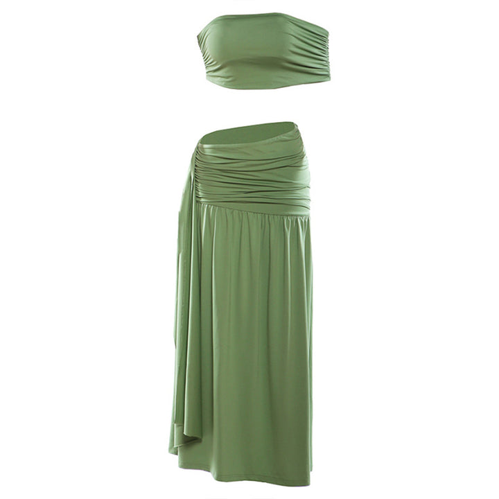 Dame wrap skirt with bandeau top and refined design Skovae