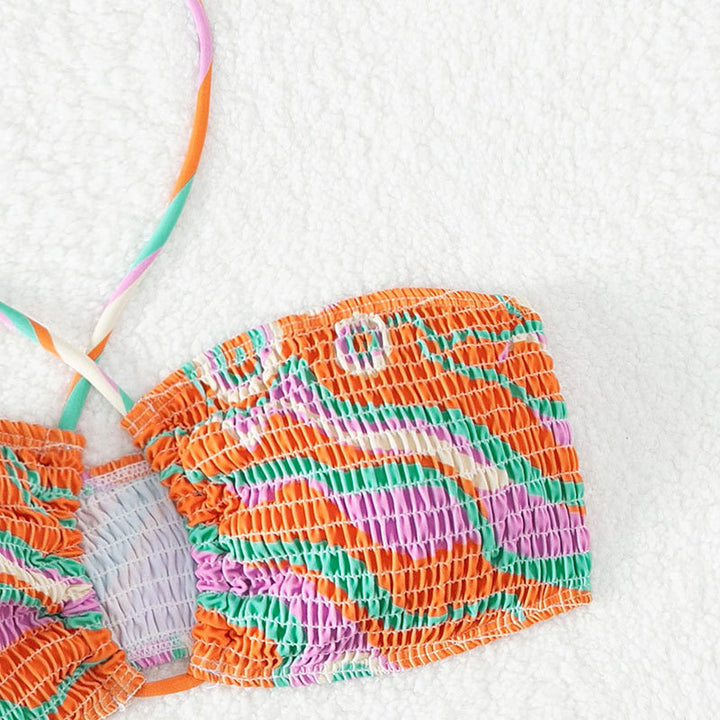 Dame Bikini-sæt med innovativ indpakningslook og trendy bånd Stilla