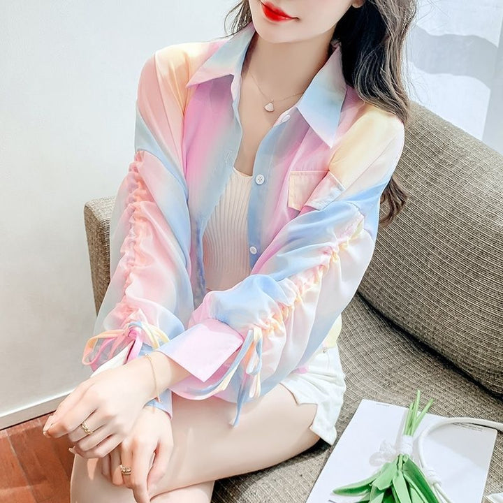 Kvinders Gennemsigtige Bluse med Innovative Detaljer Stilla
