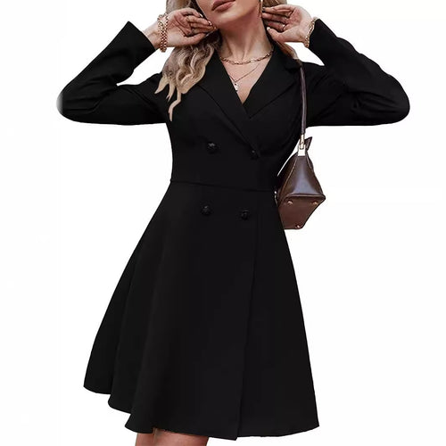 Damekjole i elegant blazer-stil med dobbelt knaplukning Stilla