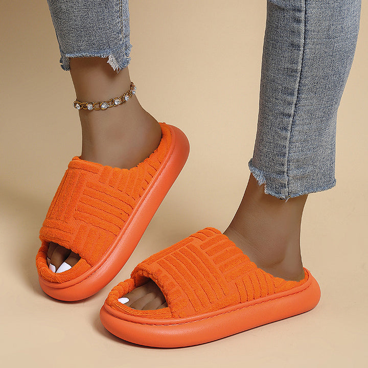 Dame Komfortable Clogs med blødt fleece-for og skridsikker sål Stilla