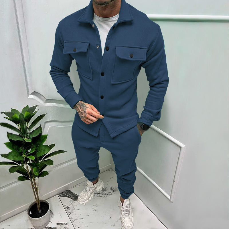 Herre afslappet fritids-sæt med funktionelle lommer og moderne design Stilla