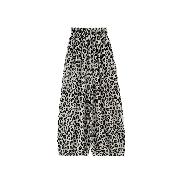 Dame Løst skåret leopardprint nederdel med elastisk talje Skovae