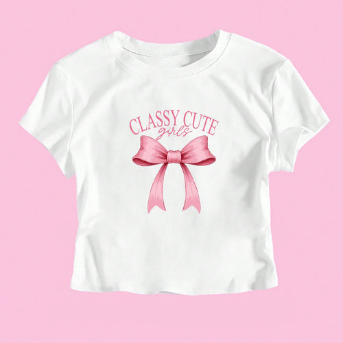 Dame Crop-T-Shirt med sjov fødselsdags-slogan og kropsnær pasform Skovae