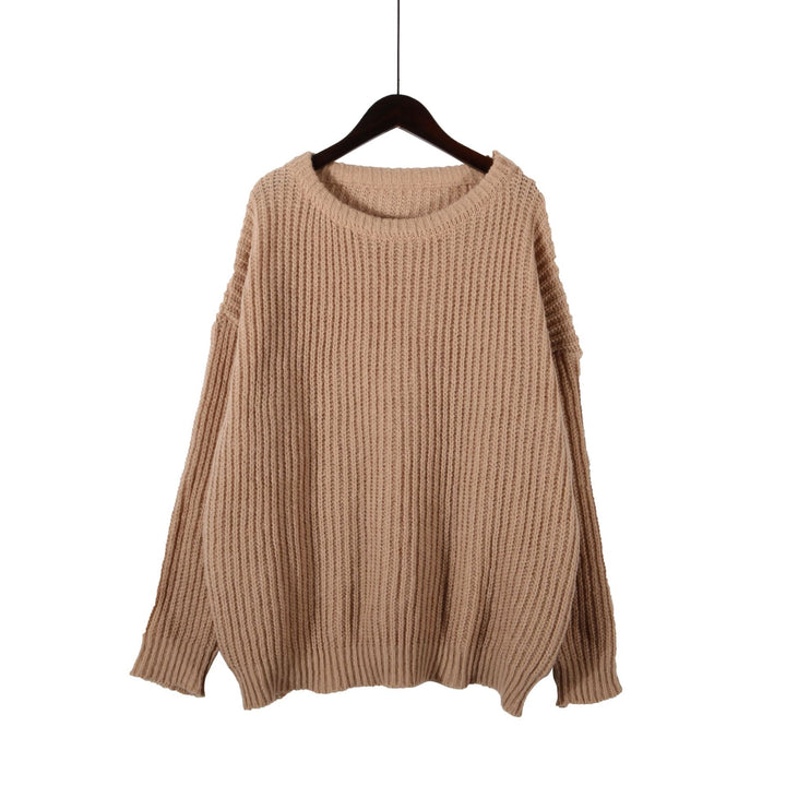 Kvinder chunky strikket sweater med oversize pasform og afslappede ærmer Stilla