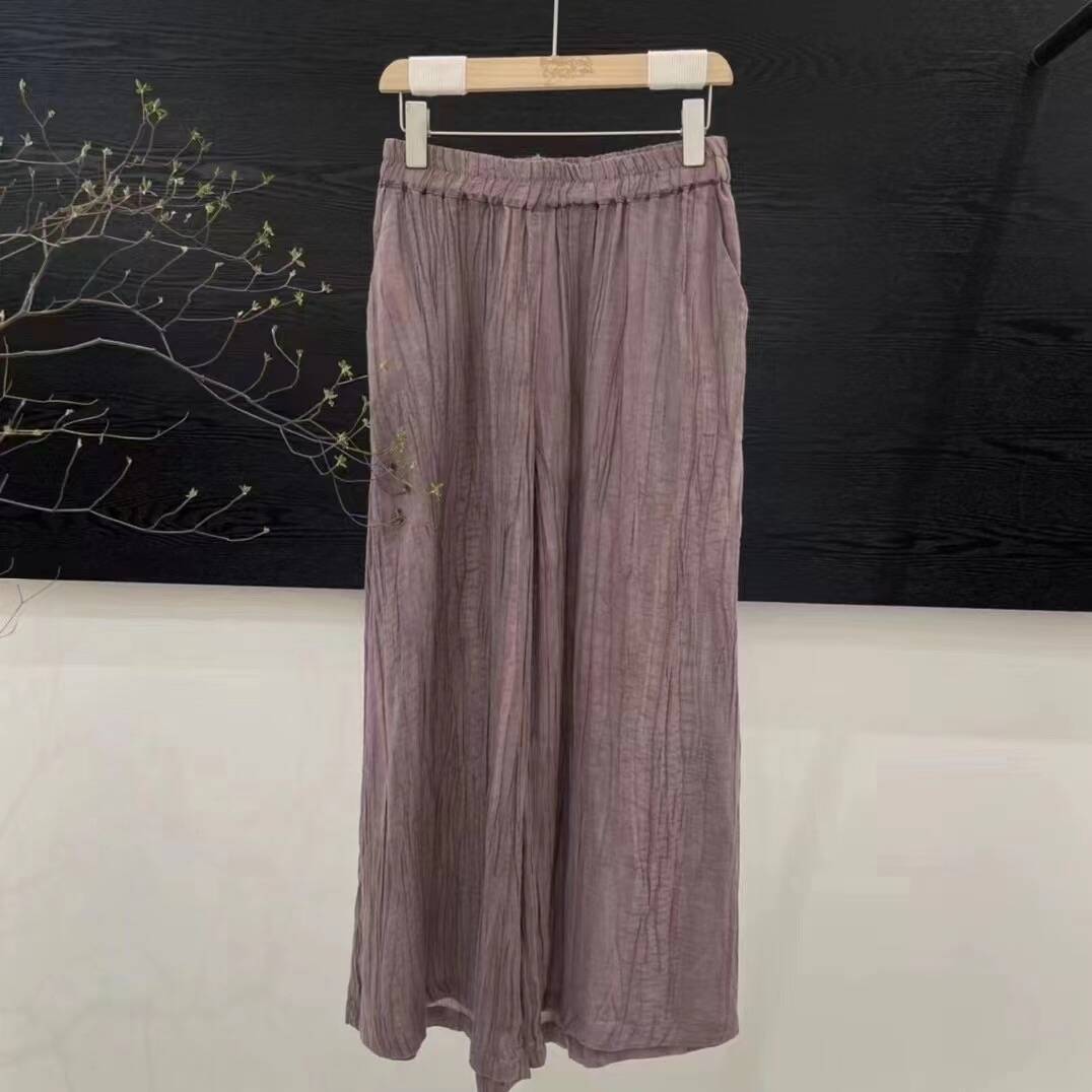 Femme Let Højtaljet Relaxed Fit Bukser Stilla