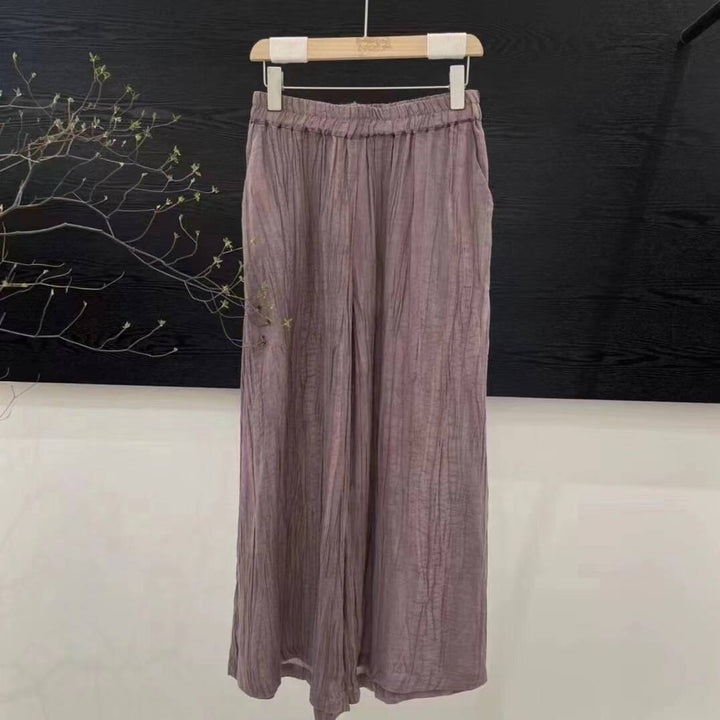 Femme Let Højtaljet Relaxed Fit Bukser Stilla