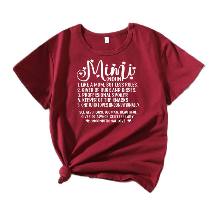 Dame Casual Definition Grafik T-shirt Stilla