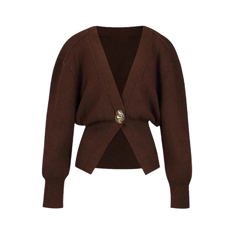 Kvinders mode cardigan med elegant lukning Stilla