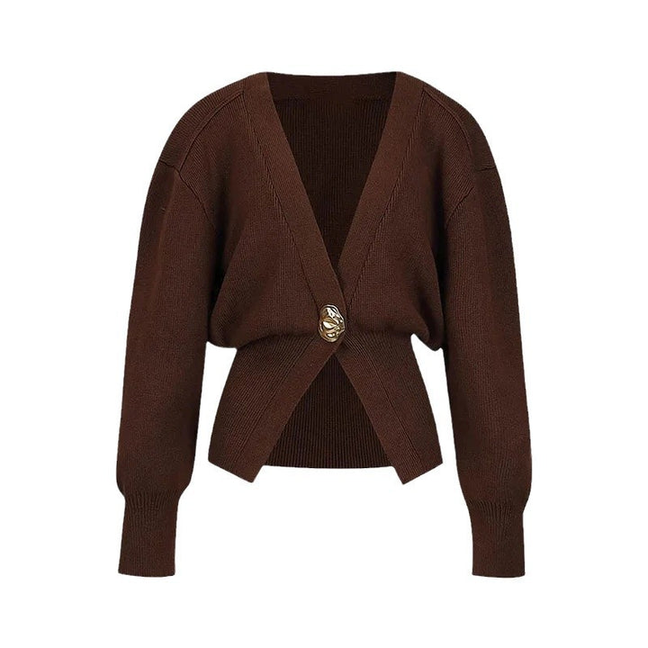 Kvinders mode cardigan med elegant lukning Stilla