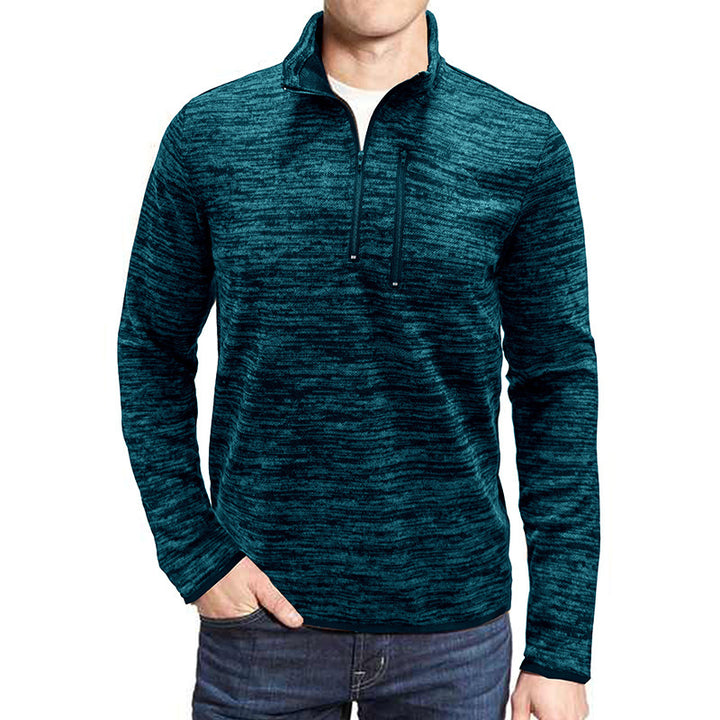 Herrer sweater med halvmund lynlås Stilla