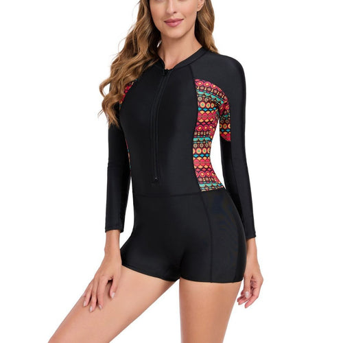 Dame Rashguard-Shorty med UV-beskyttelse og farverige indsatser Stilla