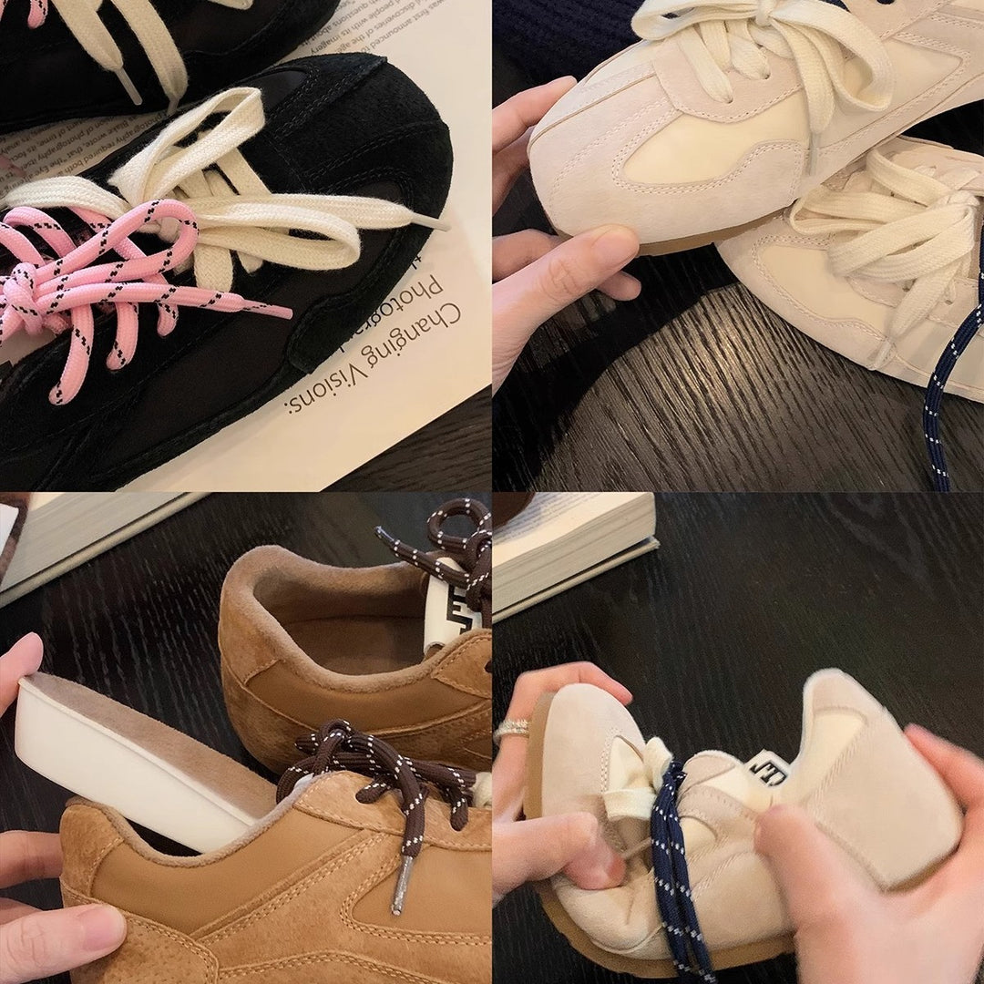 Herre Retro Suede Sport Sneakers Stilla