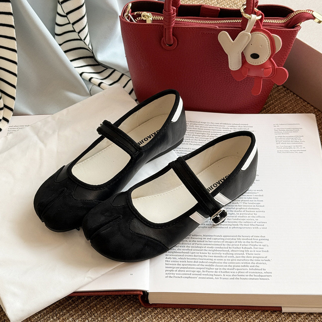 Femme Elegante Mary Jane Ballerinas med spænde detaljer Stilla