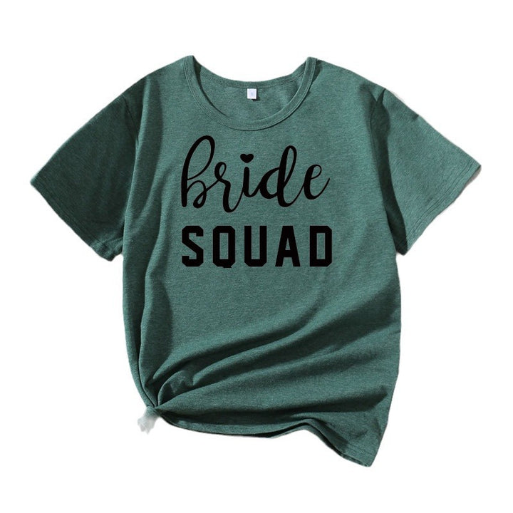 Kvinder Fritid Brudetribe Grafik T-shirt Stilla