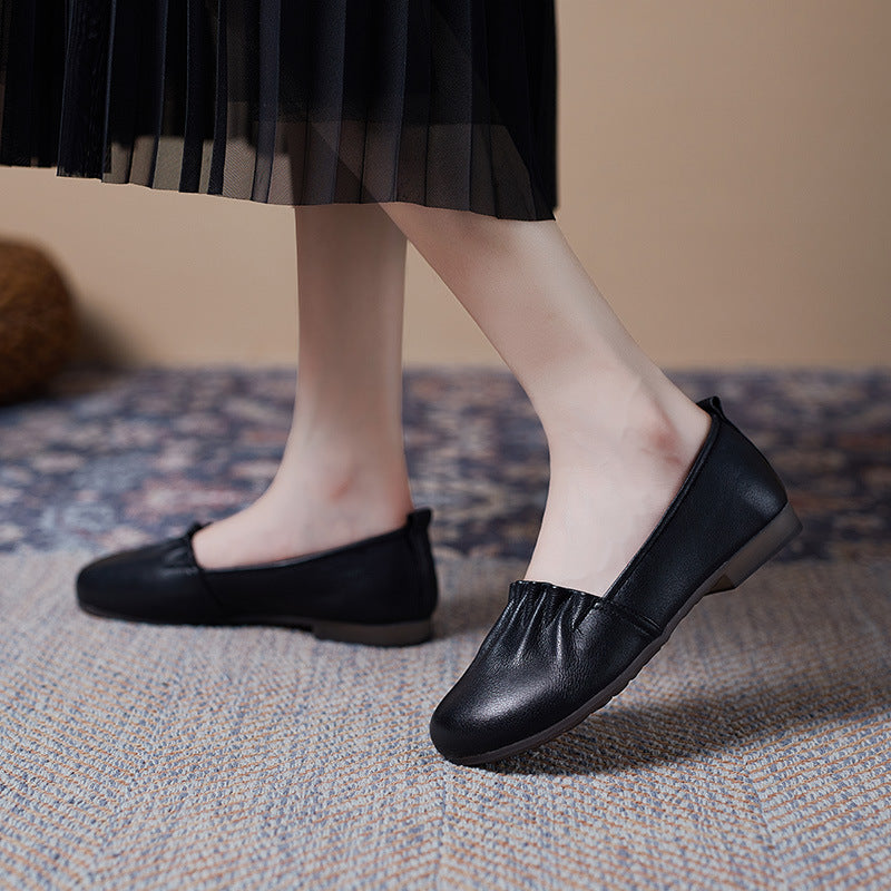 Dame Bløde Læder Komfort Ballerinas Stilla