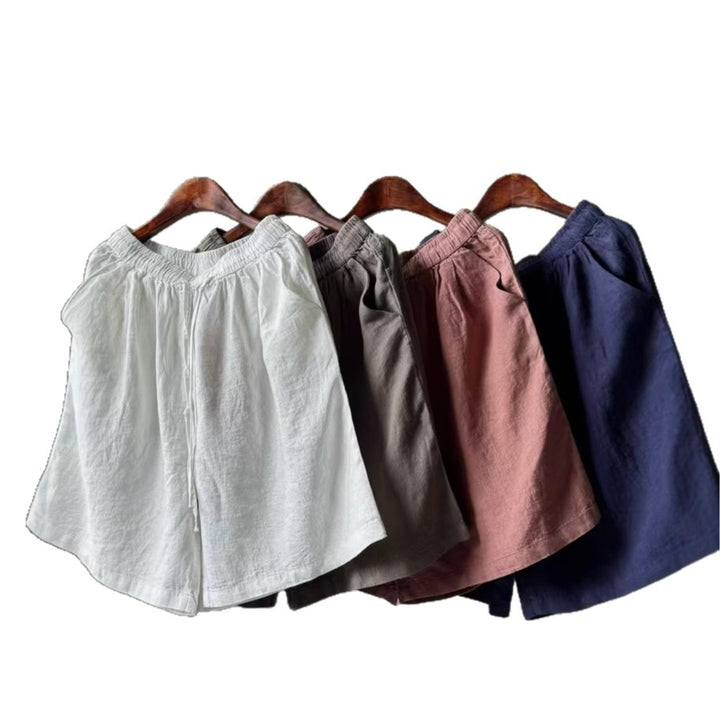 Femme Afslappet Pasform Linned Shorts Stilla
