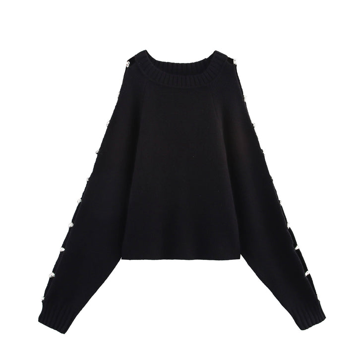 Femme Detaljeret knap-prydet strikpullover Stilla