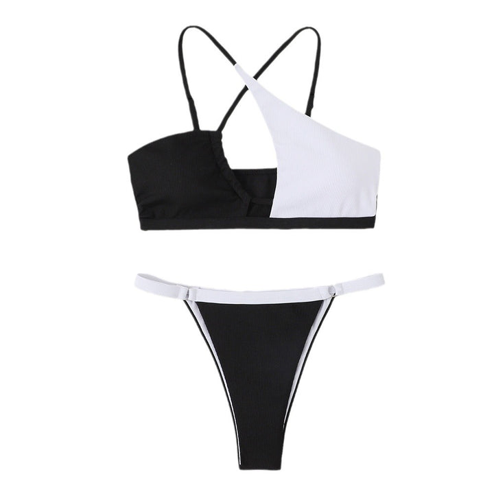 Dame bikini sæt med asymmetrisk design og justerbare stropper Stilla