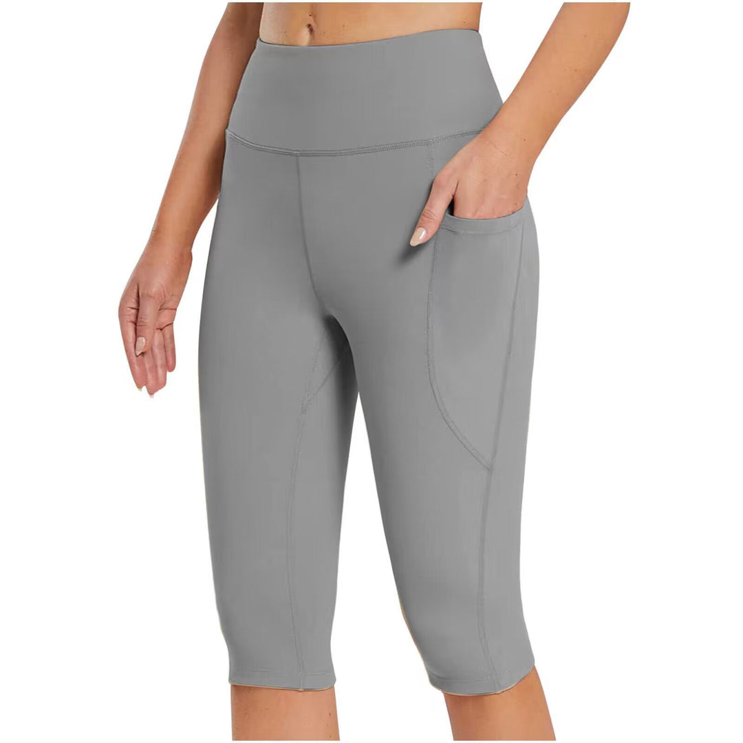 Dame sporty capri-bukser med praktiske sidelommer Stilla