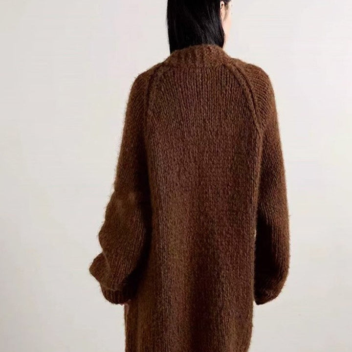Kvinders hyggelige oversized strik cardigan Stilla
